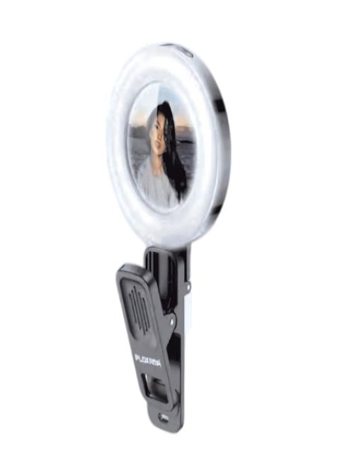 Selfie Light, Mini Ring Light, Small Clip On Ring Light, Portable LED Light for Phone, 3-Level Adjustable Brightness Selfie Light for Phone Selfies, iPad, Laptop, Photography