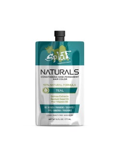 SPLAT Splat Naturals SemiPermanent Hair Color Teal 6 fl oz 95 Natural Hair Dye Formula Lasts Up to 30 Washes Vegan  CrueltyFree Semi Permanent Hair Color 