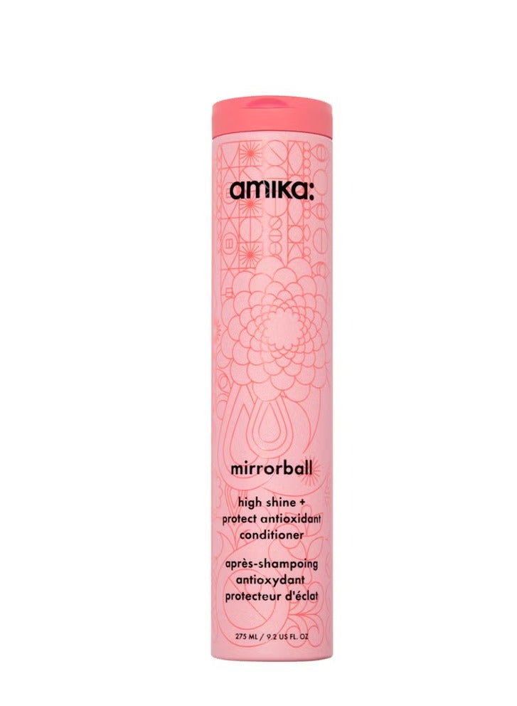 amika Mirrorball High Shine + Protect Antioxident Conditioner 275ml - Image 1
