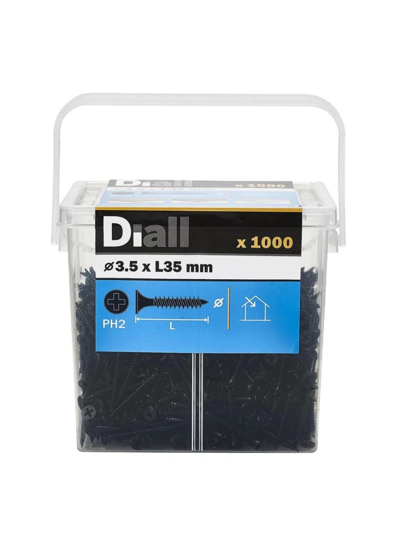 Carbon Steel Universal Screw Pack 3.5 X 35 Mm 1000 Piece