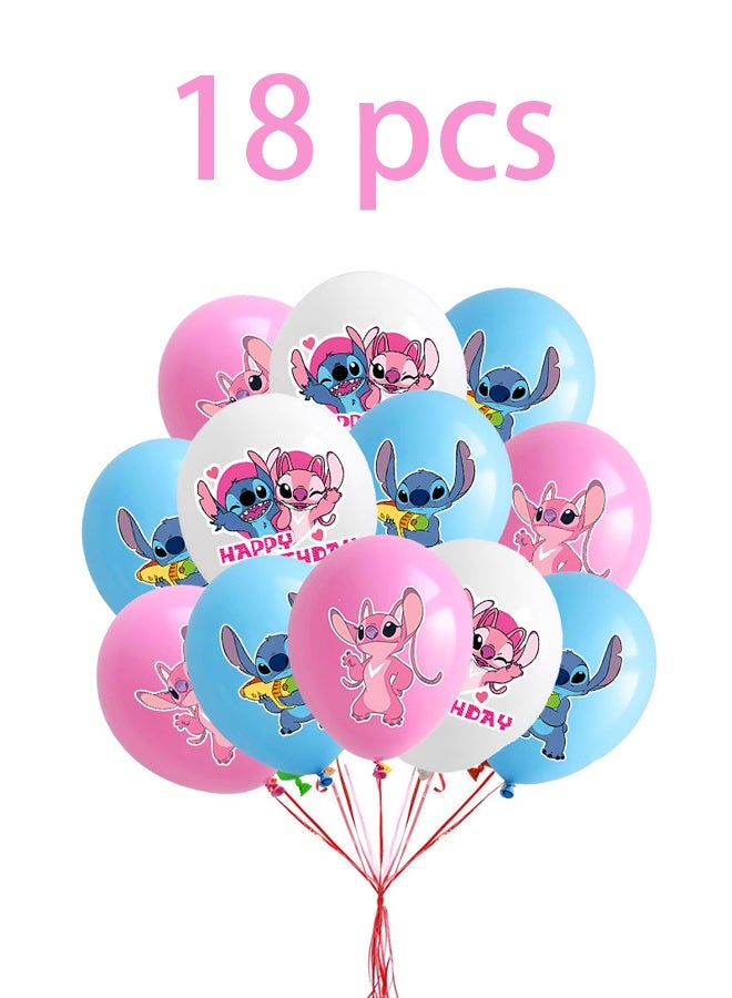 Stitch 18 PCS Birthday Party Decoration Party Supplies for Kids - Image 1