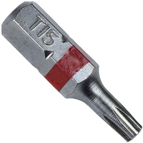 Jake Sales T15 (T-15) Torx/Star Driver Bit - Color Coded T15 x 1" Torx/Star Drive Bit for Screws and Fasteners Requiring T15 (T-15) Size Bits (10 PACK) - Image 2