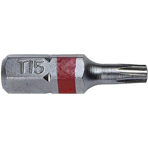 Jake Sales T15 (T-15) Torx/Star Driver Bit - Color Coded T15 x 1" Torx/Star Drive Bit for Screws and Fasteners Requiring T15 (T-15) Size Bits (10 PACK) - Image 5