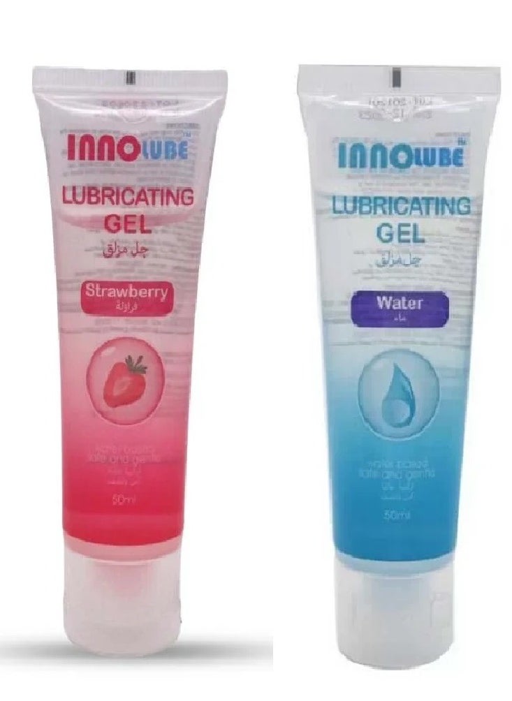 lubricating Gel Strawberry And Gel Water 50+50 ml