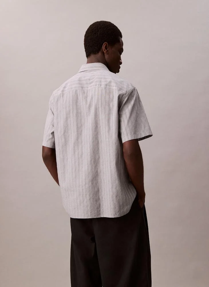 CALVIN KLEIN Textured Cotton Shirt