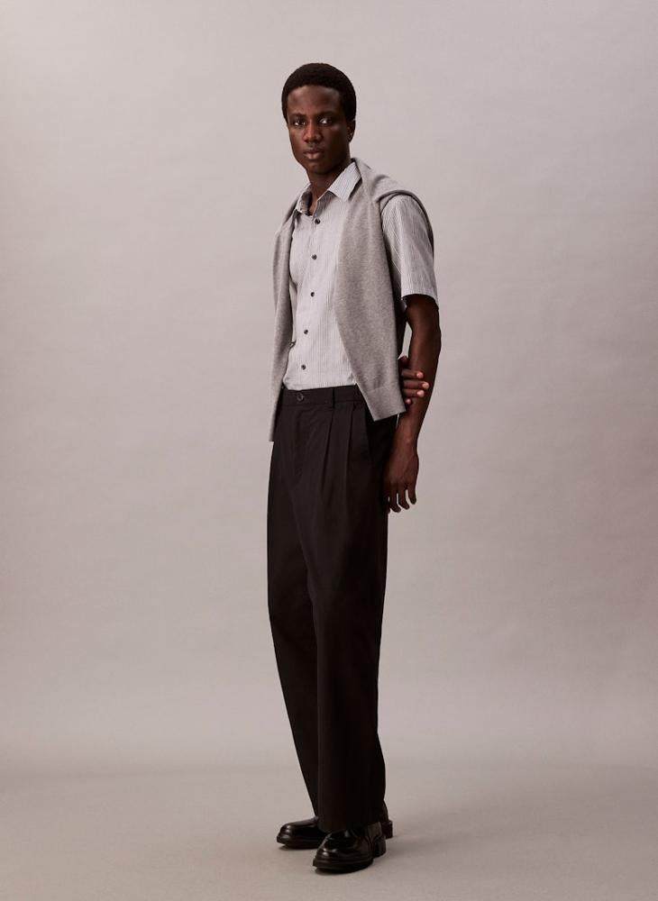 CALVIN KLEIN Textured Cotton Shirt - Image 4