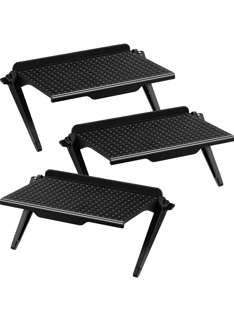 Jetec Jetec 3 Pieces Screen Top Shelf TV Top Storage Bracket 2Leg Adjustable Monitor Shelf for Cellphone Stand Media Boxes Router Game Console and Home Decoration Supplies85 x 45 Inches 