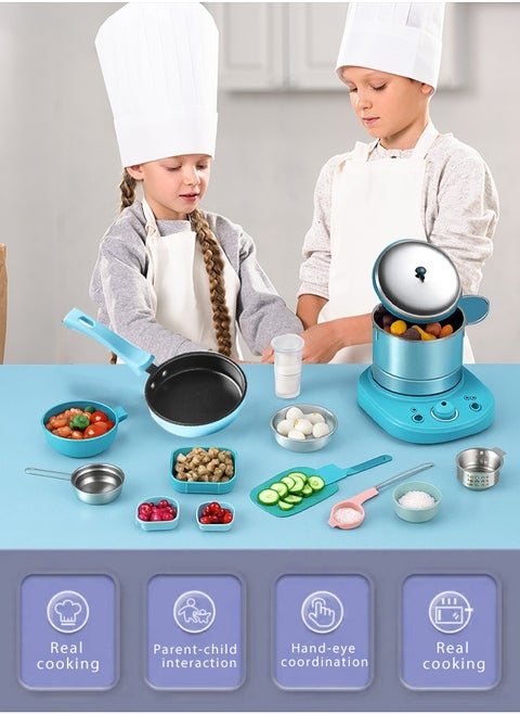 22 pcs A mini kitchen set for real cooking - the complete little chef's playset for kids and babies to learn and play