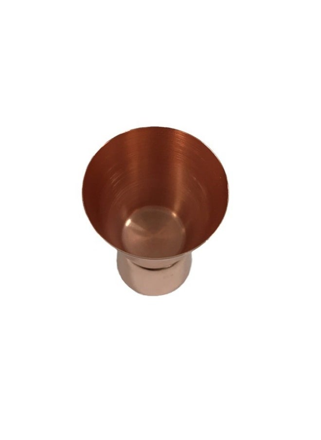 Generic - 15/30ml Stainless Steel Double Head Measuring Cup Copper Plated/Rose Gold Bar Measuring Cup-Color:Rose Gold 304-Capacity:15/30ML - Image 1