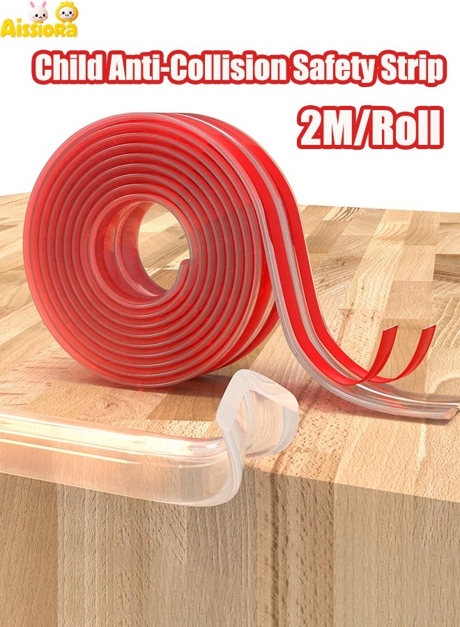 Aissiora Child Safety Edge Protection Strip 2M Adhesive Anti-Collision Padding for Table Corners Childproof Table Edge Guard Bump Prevention for Home Daily Use - Image 1