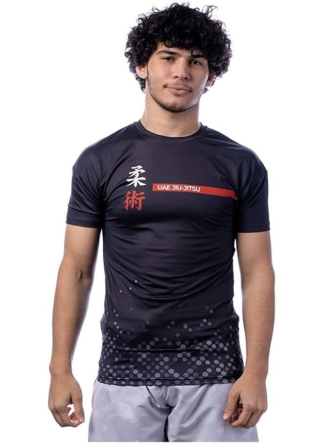 UAEJJ - Jiu Jitsu Short Sleeve Rash Guard For Adults - Image 1