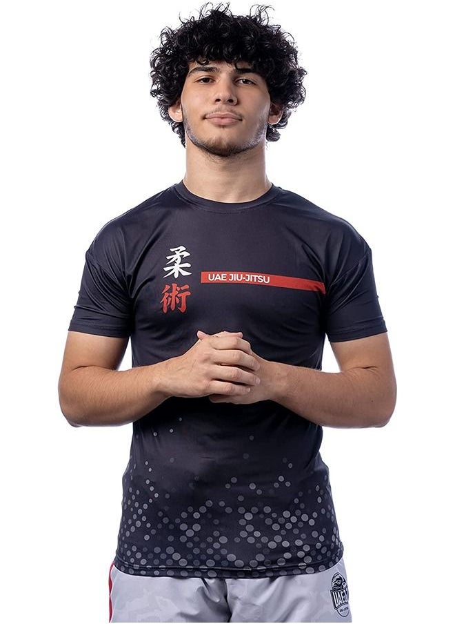 UAEJJ - Jiu Jitsu Short Sleeve Rash Guard For Adults - Image 1