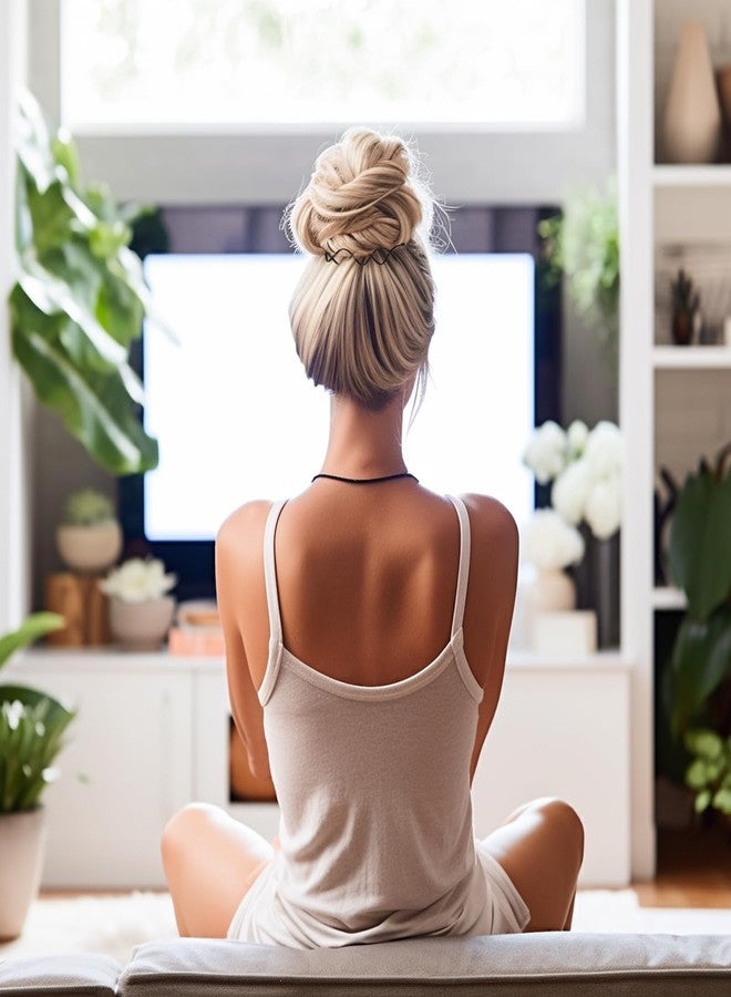 ييبسيس دبابيس شعر حلزونية من ييبسيس، عبوة من 10 دبابيس شعر ملتوية، دبابيس شعر لولبية، دبابيس دوارة، مشابك دائرية غير قابلة للخدش لتصفيف الشعر بنفسك، أسود - Image 3