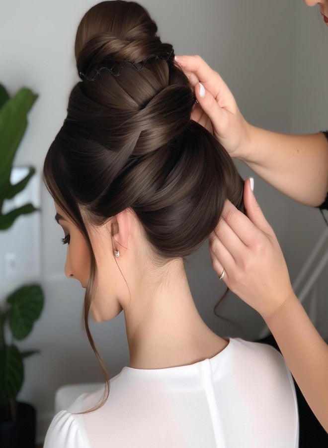 ييبسيس دبابيس شعر حلزونية من ييبسيس، عبوة من 10 دبابيس شعر ملتوية، دبابيس شعر لولبية، دبابيس دوارة، مشابك دائرية غير قابلة للخدش لتصفيف الشعر بنفسك، أسود - Image 5