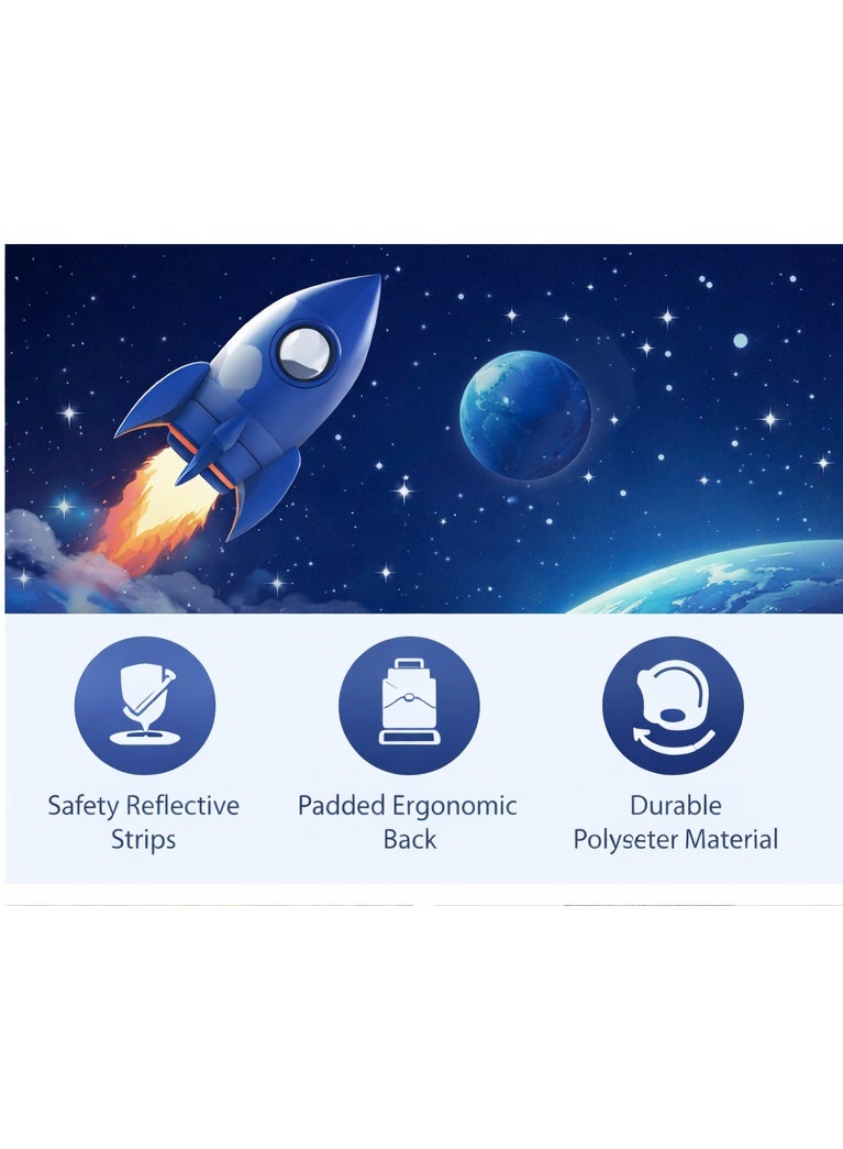 S-Quality Astronaut Kids School Set – Space Adventure Design with Pencil Case, Large Capacity Organizer for Boys & Girls - Image 4