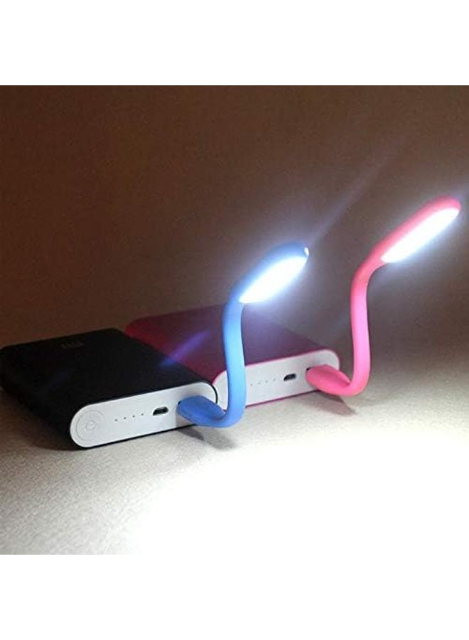 مصباح LED ساطع صغيرلمبة USB محمولة للاستخدام الليلي لأجهزة اللاب توب قطعتين  - إضاءة ليد صغيرة موفرة للطاقة بسطوع قابل للتعديل وعنق مرن للقراءة والمكاتب ولوحات المفاتيح متعدد الالوان - Image 3
