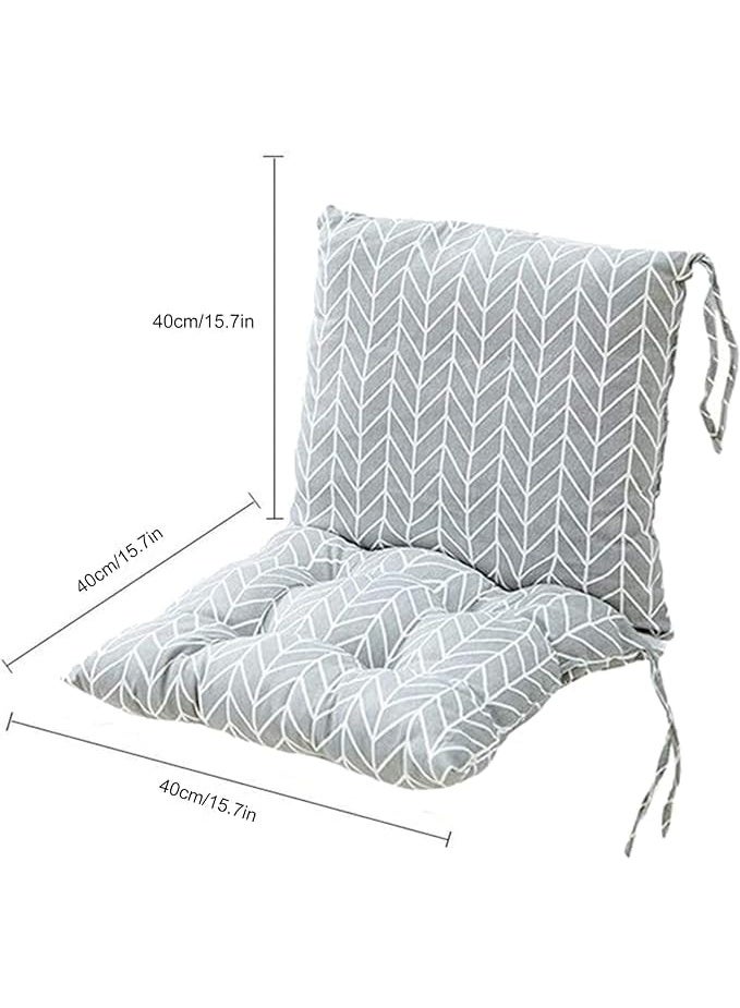 وسادة كرسي أرضية، وسادة مربعة للتأمل، وسادة مقعد سميكة مبطنة، وسادة مقعد مريحة لكرسي المكتب مع شريط تثبيت، وسادة مقعد واحدة، وسادة مقعد غير قابلة للانزلاق للظهر، وسادة مقعد خارجية للحديقة والفناء للبالغين، وسائد مقعد الكرسي 40*40 سم - Image 2