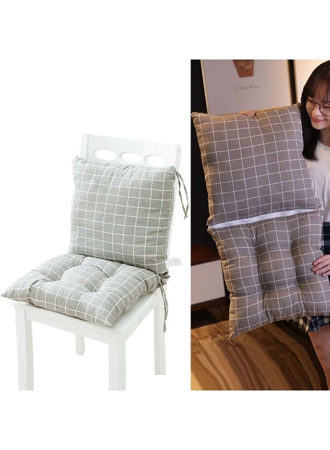 وسادة كرسي أرضية، وسادة مربعة للتأمل، وسادة مقعد سميكة مبطنة، وسادة مقعد مريحة لكرسي المكتب مع شريط تثبيت، وسادة مقعد واحدة، وسادة مقعد غير قابلة للانزلاق للظهر، وسادة مقعد خارجية للحديقة والفناء للبالغين، وسائد مقعد الكرسي 40*40 سم - Image 4