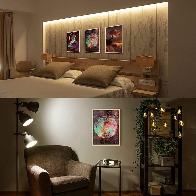 TRENDBIT Diamond Painting Kit 16 12In Bright Moon Diamond Painting Kits 5D Diamond Painting Kit for Adults Kids Art Wall Hangings Super Moon Night Scene for Home Wall Decor - Image 5
