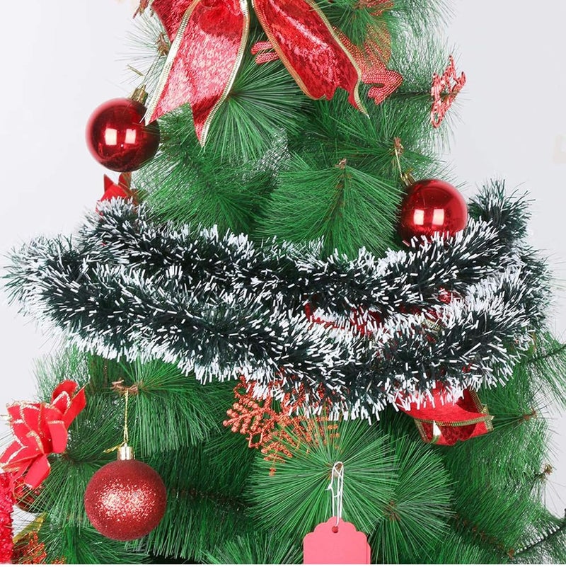 Make a Wish اجعل أمنية - مجموعة من 5 زينة عيد الميلاد لتزيين المنزل، باب، طاولة الطعام، جدار، شجرة عيد الميلاد، خيوط معلقة، زينة عيد الميلاد (أسود وأبيض) - عناصر زينة عيد الميلاد للمنزل، 180 سم - Image 3