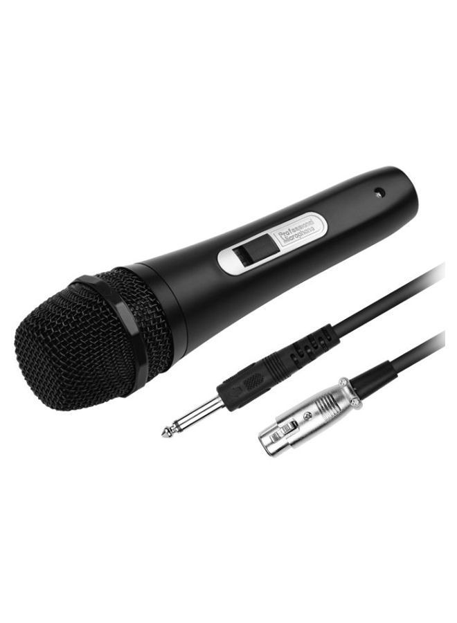 NIBEMINENT Handheld Wired Microphone With Cable I6053-1 Black - Image 1