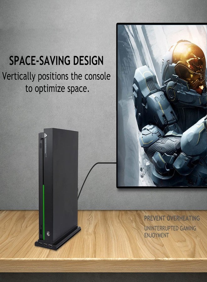 FASTSNAIL Vertical Cooling Stand Compatible with Xbox One X, Cooling Fan Stand Compatible with Xbox One X with 3 USB Ports and a Light Bar (Only Compatible with Xbox one X) - Image 5