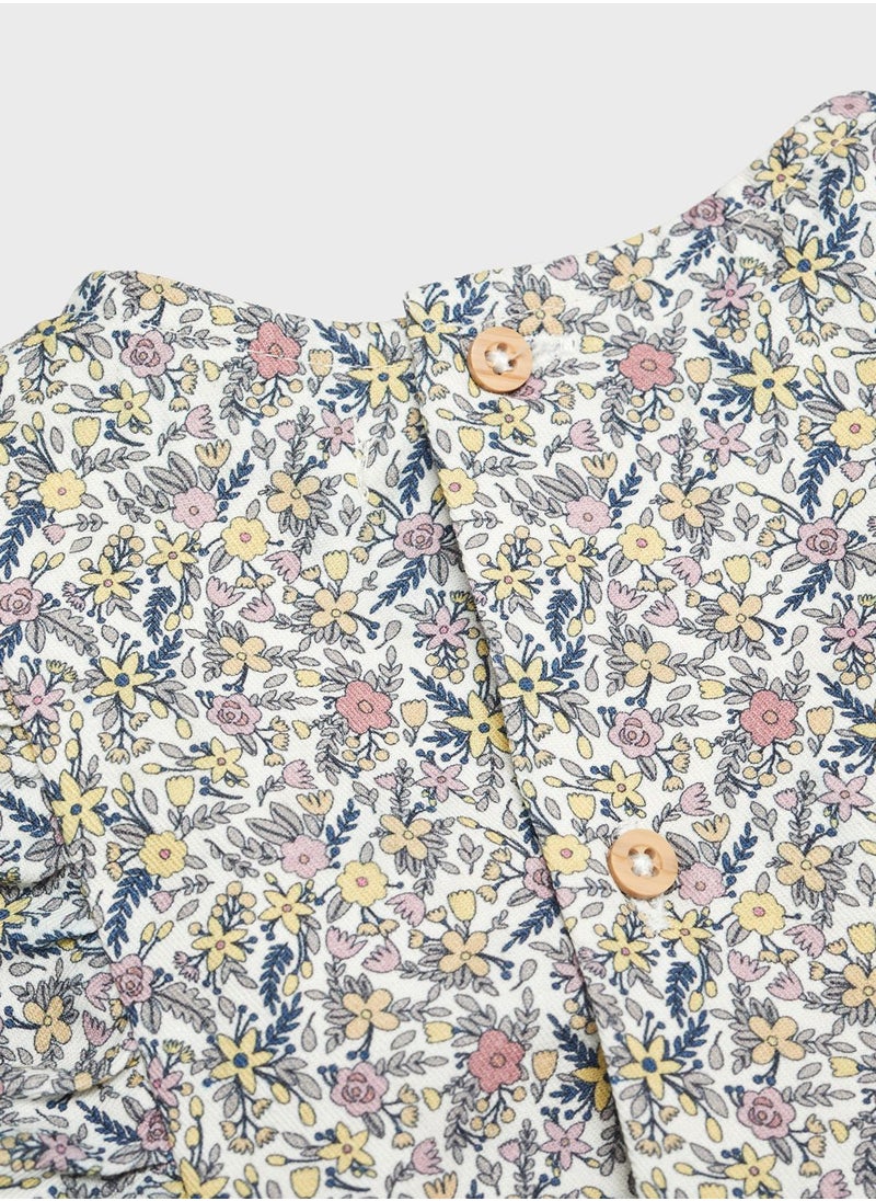 MANGO - Kids Printed Frill Dress - Image 1