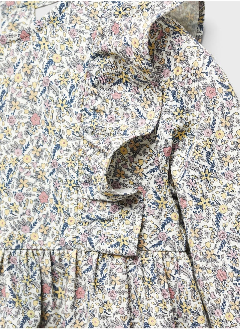 MANGO - Kids Printed Frill Dress - Image 1