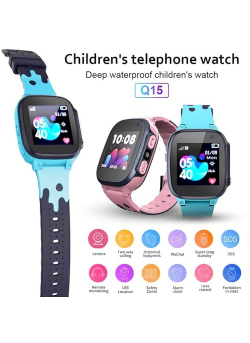 Generic - Smart Watch with gps Location and sim card slot and and HD touch screen and voice chat and contact call and flash light - Image 1