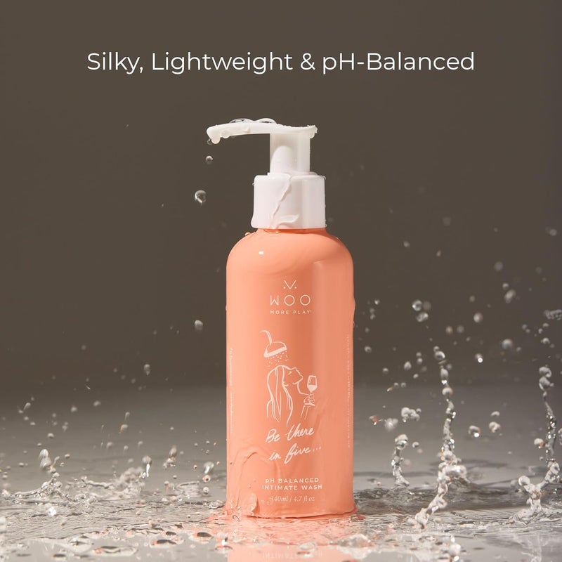 Woo More Play Be There In Five Feminine Wash pH Balanced Made With Natural Ingredients Aloe Calendula Extract Matricaria Flower Extract 47 fl oz - Image 2