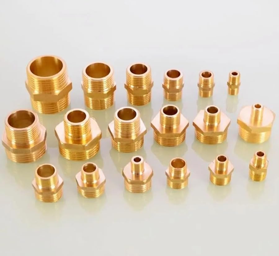 Generic Brass Pipe Hex Nipple Fitting Adapters Connector 3l4 BSP L 34mm ...