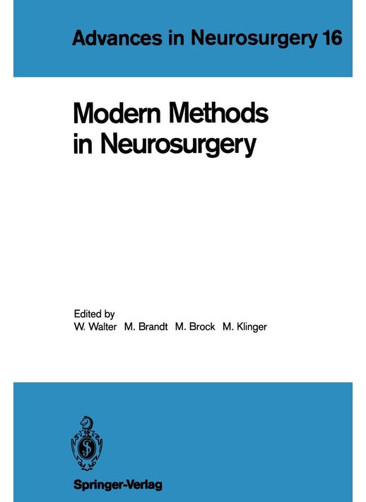Modern Methods in Neurosurgery
