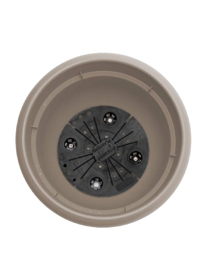 بلوم أريانا أصيص زرع مستدير مقاوم للأشعة فوق البنفسجية ذاتي السقي رمادي 13.75 × 17.75 × 17.75 بوصة 8081406 - Image 2