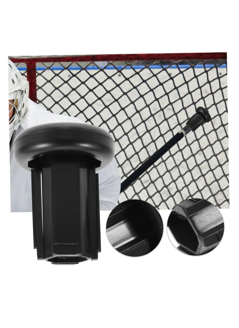 SYOSI - Hockey Pucks non-slip Hockey Stick Tail Cover, Protector Component Ice Hockey Stick Tip Protector Protective Case, Hockey Replaceable Covers for Hockey Tips, Hockey Parts Supplies Abs Non-slip - Image 1