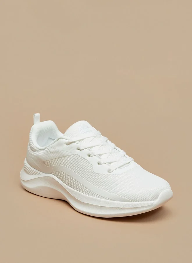 شو اكسبرس Womens Textured Lace-Up Sports Shoes