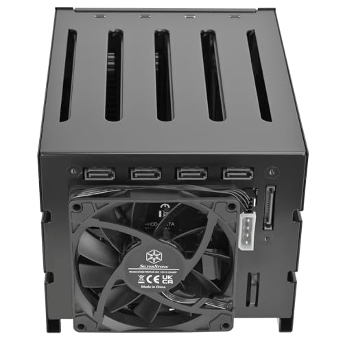 SilverStone سيلفرستون تكنولوجيا FS304-V ثلاث (3) فتحات 5.25" إلى أربع (4) فتحات 3.5" SAS 12G / SATA 6G بدون درج، SST-FS304B-V - Image 2