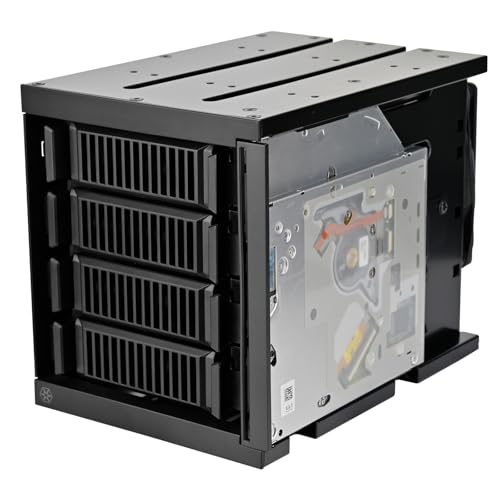 SilverStone سيلفرستون تكنولوجيا FS304-V ثلاث (3) فتحات 5.25" إلى أربع (4) فتحات 3.5" SAS 12G / SATA 6G بدون درج، SST-FS304B-V - Image 5