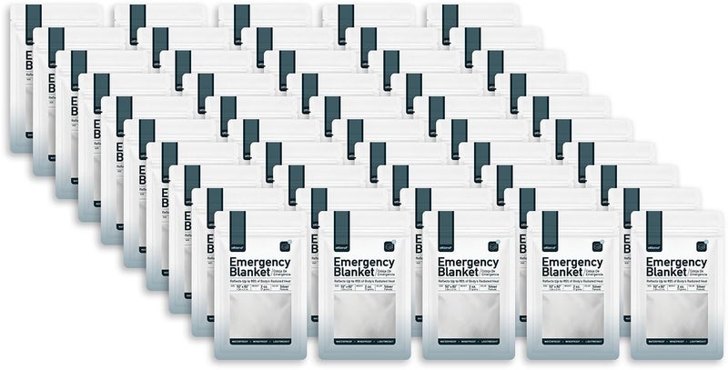 Altland 50 Pack of Emergency Blankets - Individually Packaged Silver Mylar Blankets - Image 3