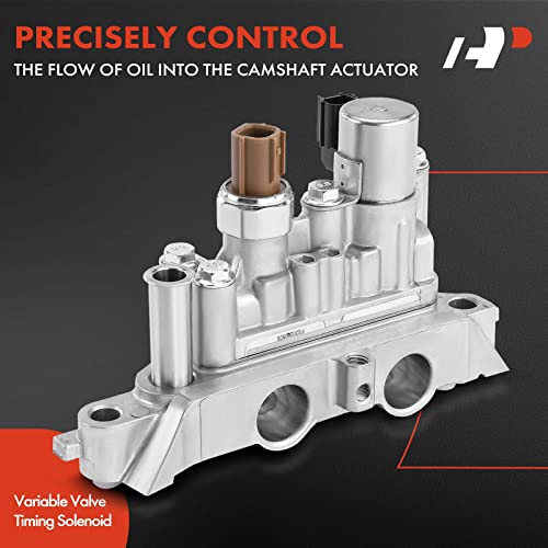 A-Premium Engine Variable Valve Timing (VVT) Solenoid Front Spool Valve Assembly Compatible with Acura & Honda Vehicles - RDX, Accord, Crosstour, Pilot, Odyssey - 3.5L V6 Engine - Replace# 15810R70A03 - Image 4