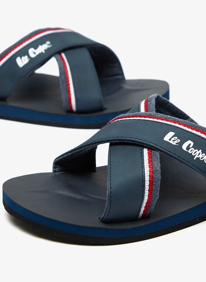 Lee Cooper Men's Cross Strap Flip Flops