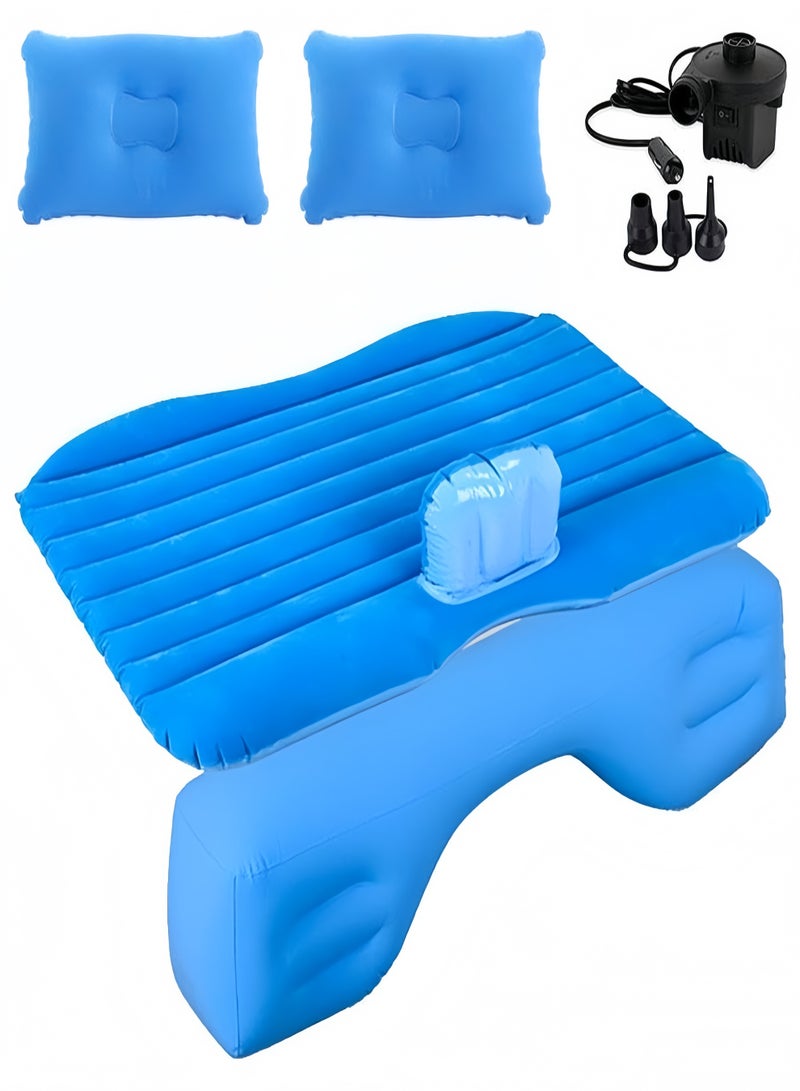 مرتبة هوائية قابلة للنفخ للسيارة - سرير سيارة عالمي للمقاعد الخلفية - سرير هوائي محمول للتخييم والسفر - مثالي للنزهات العائلية والقيلولة - نفخ وتفريغ سريع - Image 1