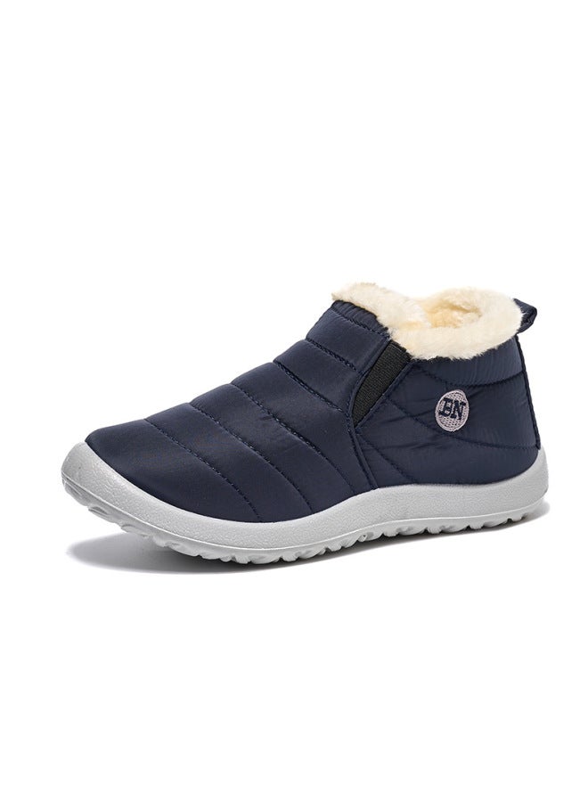 Export Large Size Cotton Shoes 35-47 Casual Warm And Cold-resistant Lazy Lightweight Waterproof Umbrella Cloth Snow Boots Pu