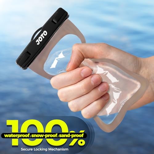 JOTO Up to 7" Universal Waterproof Phone Case for iPhone 17 Air 16 15 14 13 12 11 Plus Pro Max, IPX8 Cellphone Dry Bag XR X SE, Galaxy S23 S22 S21 S20+ S20 S10 Plus Note, Pixel -CrystalBlack - Image 5