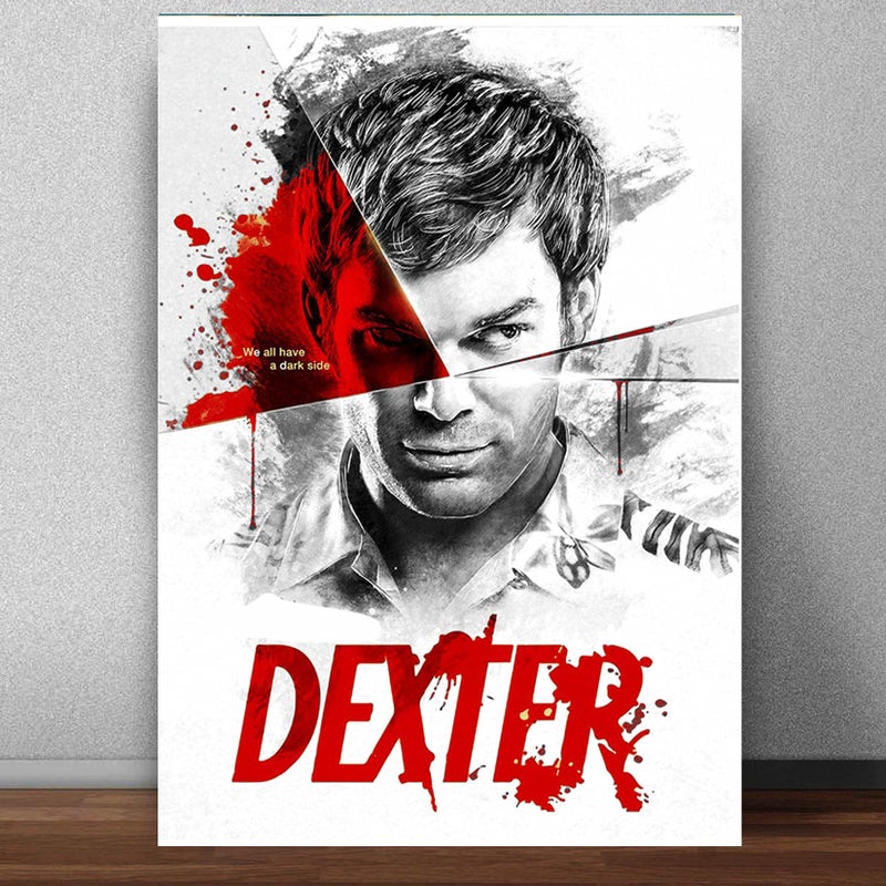 Home Trove بوستر مسلسل ديكستر المنrolled للمنزل والمكتب (13 × 19 بوصة، متعدد الألوان) - Image 3