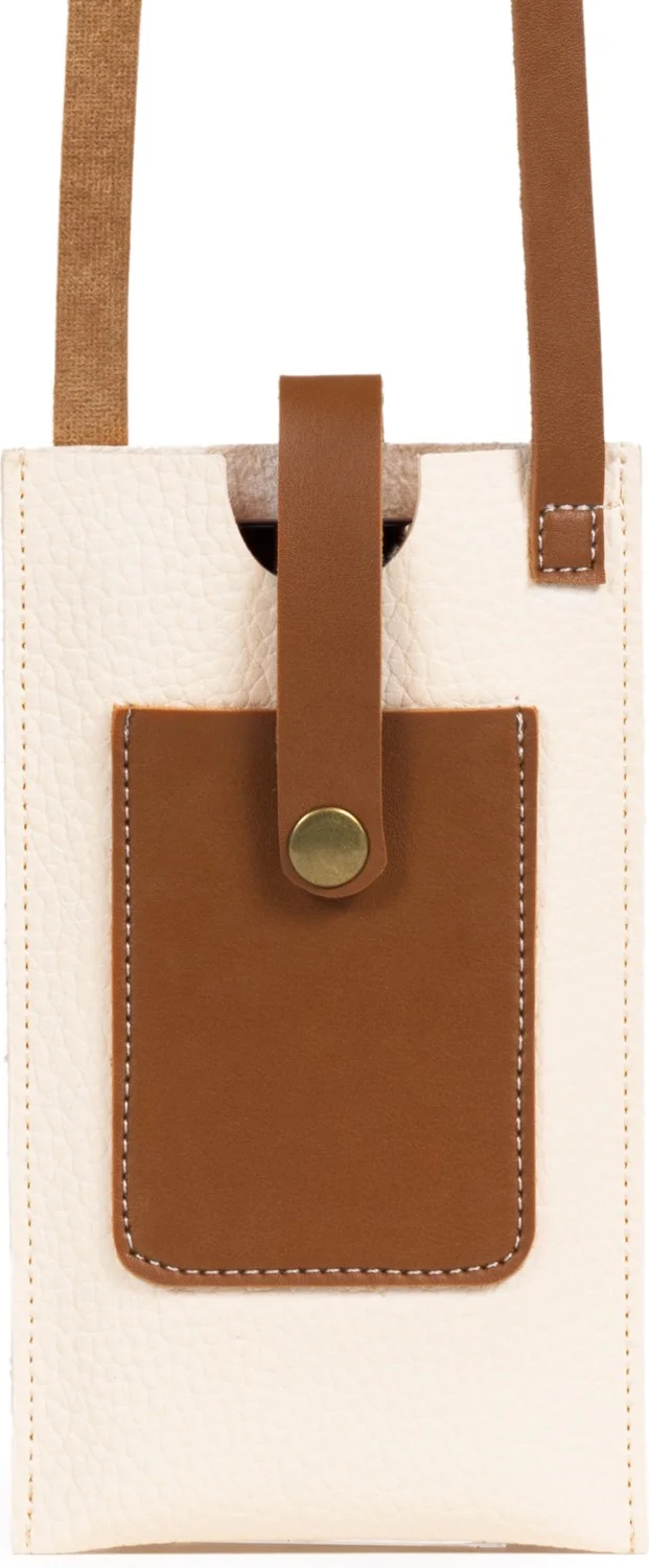 نوثينج Leather Snap Closure Hanger Phone Bag with Card Holder Compartment