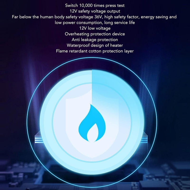 كلاراكو كم ذراع مُدفأ، لفافة كوع مُدفأة، كم ذراع مُدفأ، وسادة تدفئة كهربائية متعددة الوظائف، كم ذراع مُدفأ، لفافة ذراع مُدفأة دافئة للنساء والرجال والجري وركوب الدراجات والرياضة - Image 4