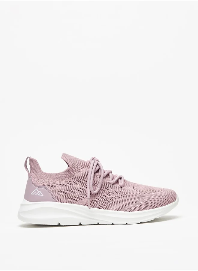 شو اكسبرس Women's Textured Lace-Up Sports Shoes