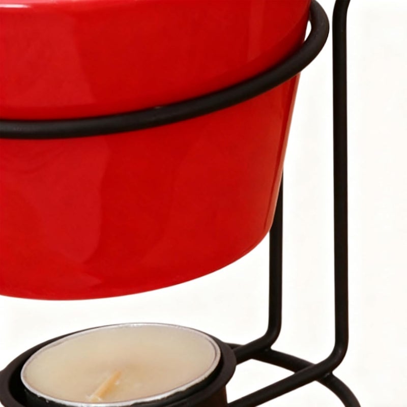 Ceramic Fondue Cup: Chocolate Candy Melting Warmer, Heat Resistant Ceramic Dessert Cup, Easy Dip Dinnerware Set With A Smooth Warming Experience - Image 5