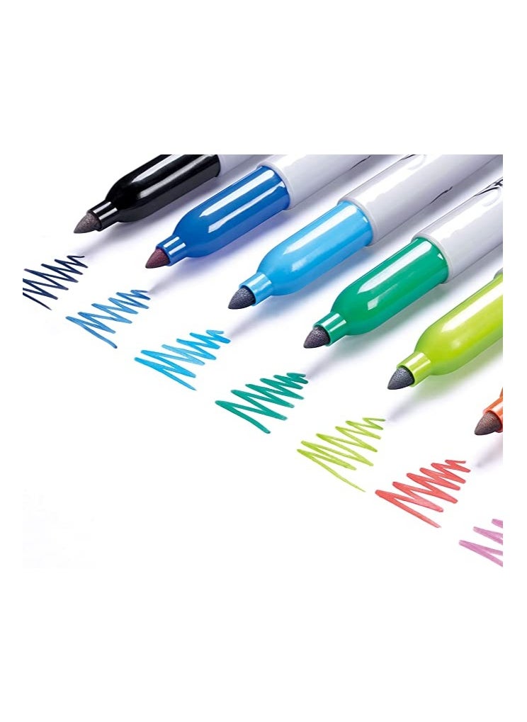 Sharpie 24-Piece 80's Glam Fine Tip Permanent Markers Set Multicolour  - Image 3