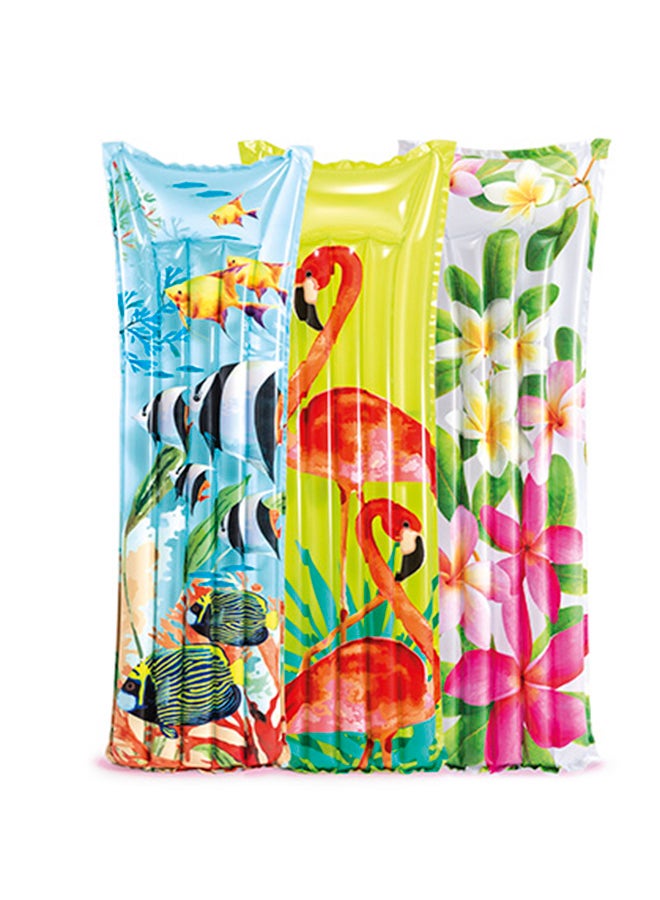 INTEX Fashion Inflatable Floating Mats Assortment Color May Vary 183x69cm - Image 2